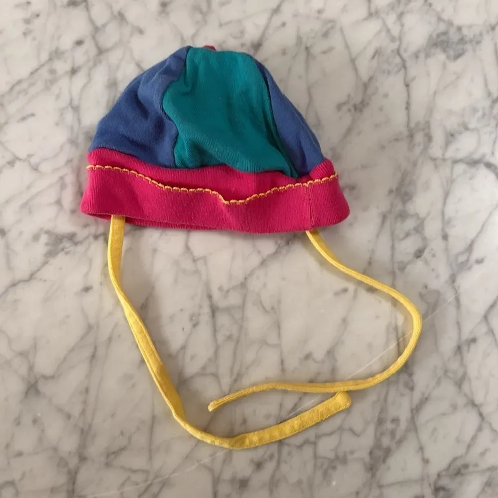 Vintage Rainbow GYMBOREE Colorblock SUMMER HAT OS